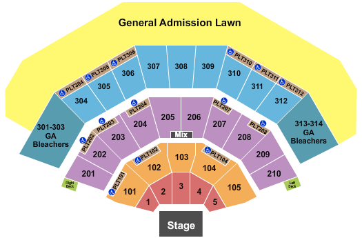 American Family Insurance Amphitheater MIlwaukee Amphitheatre Seating Chart