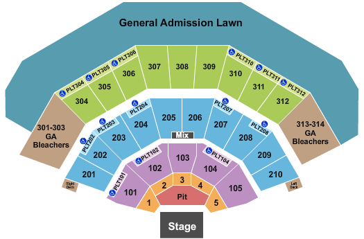 American Family Insurance Amphitheater MIlwaukee Amphitheatre Seating Chart